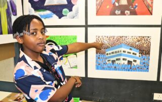 The annual Community Exhibition is a standout event in the Lalela calendar, which showcases the artistic outputs of learners throughout the year.