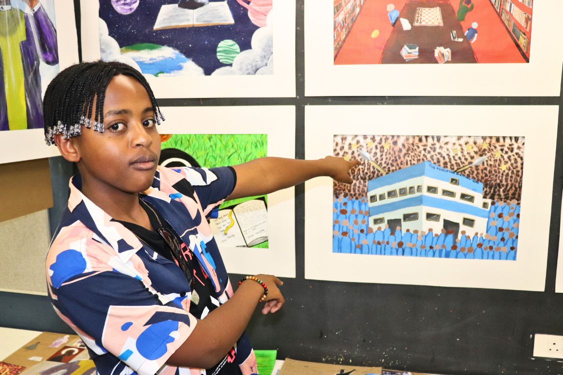 The annual Community Exhibition is a standout event in the Lalela calendar, which showcases the artistic outputs of learners throughout the year.